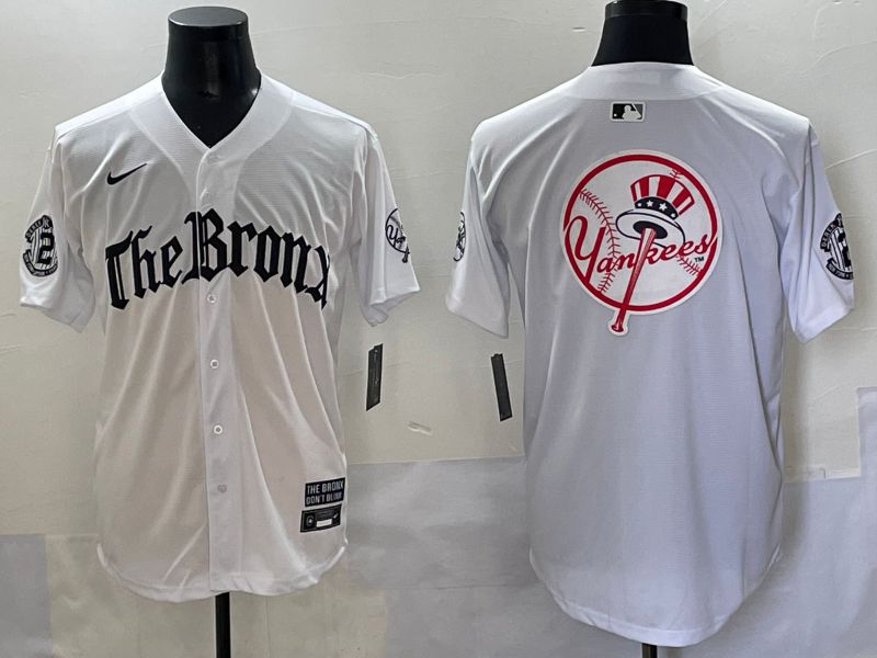 Men 2025 New York Yankees Blank White Five generations Joint Name Nike MLB Jersey style 26->new york yankees->MLB Jersey